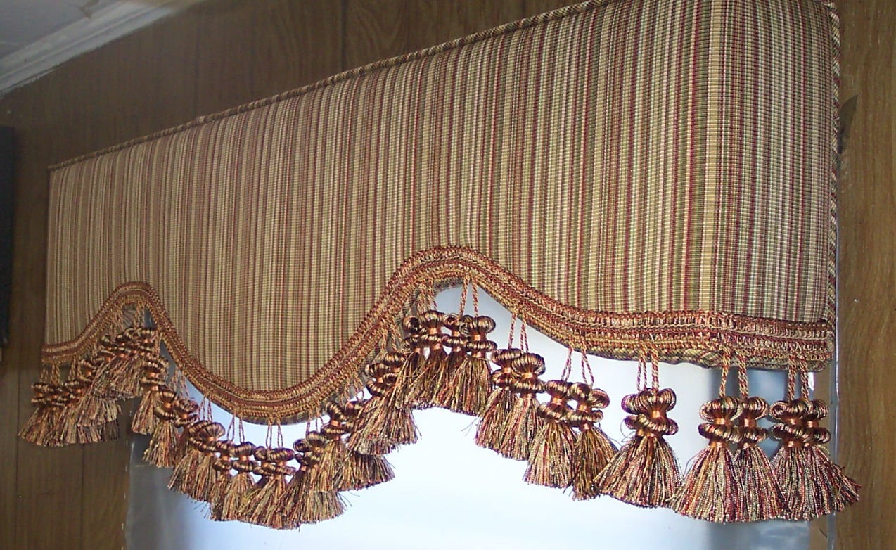 Glendale upholstered cornice boards